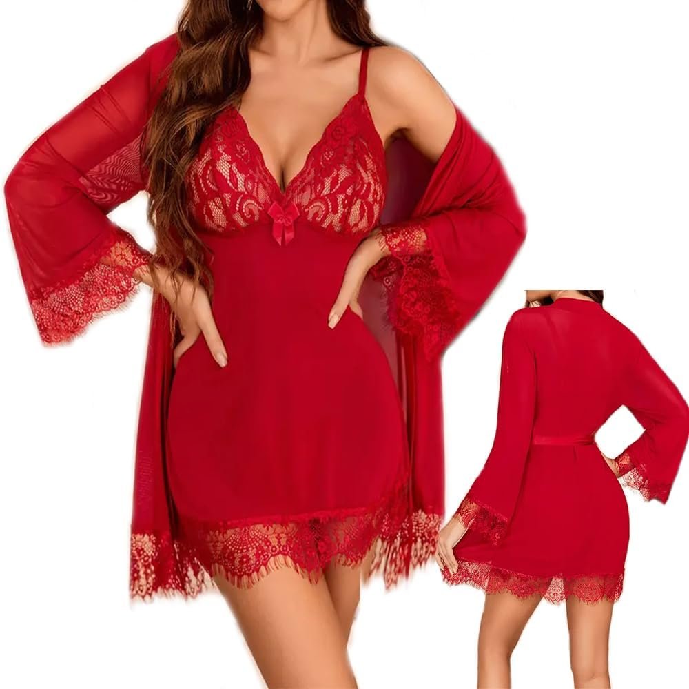 Ladies Attractive Lingerie Set 3 Piece Babydoll… Ladies Attractive Lingerie Set 3 Piece Babydoll…