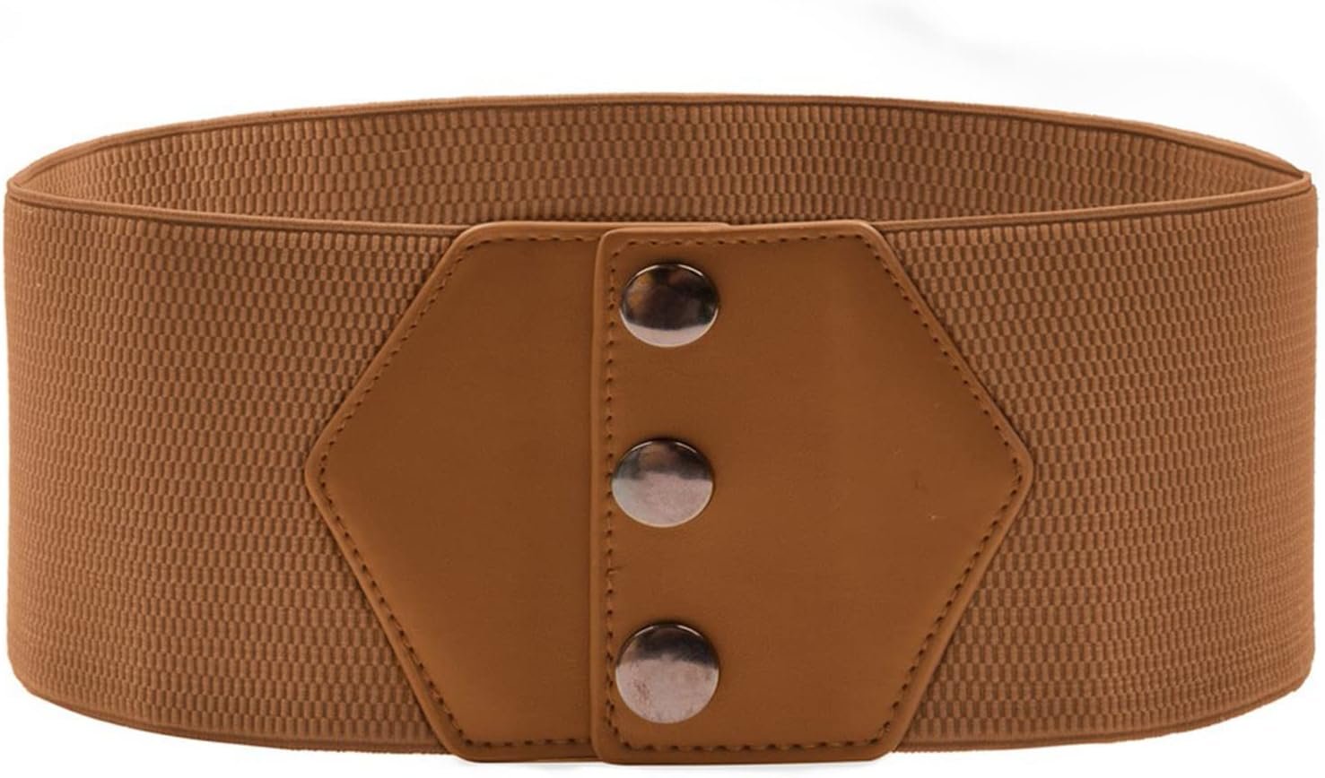 GRACE KARIN Ladies’s Snap-Button Corset Belt Vast Elastic Belts for Costume Stretchy Waistband