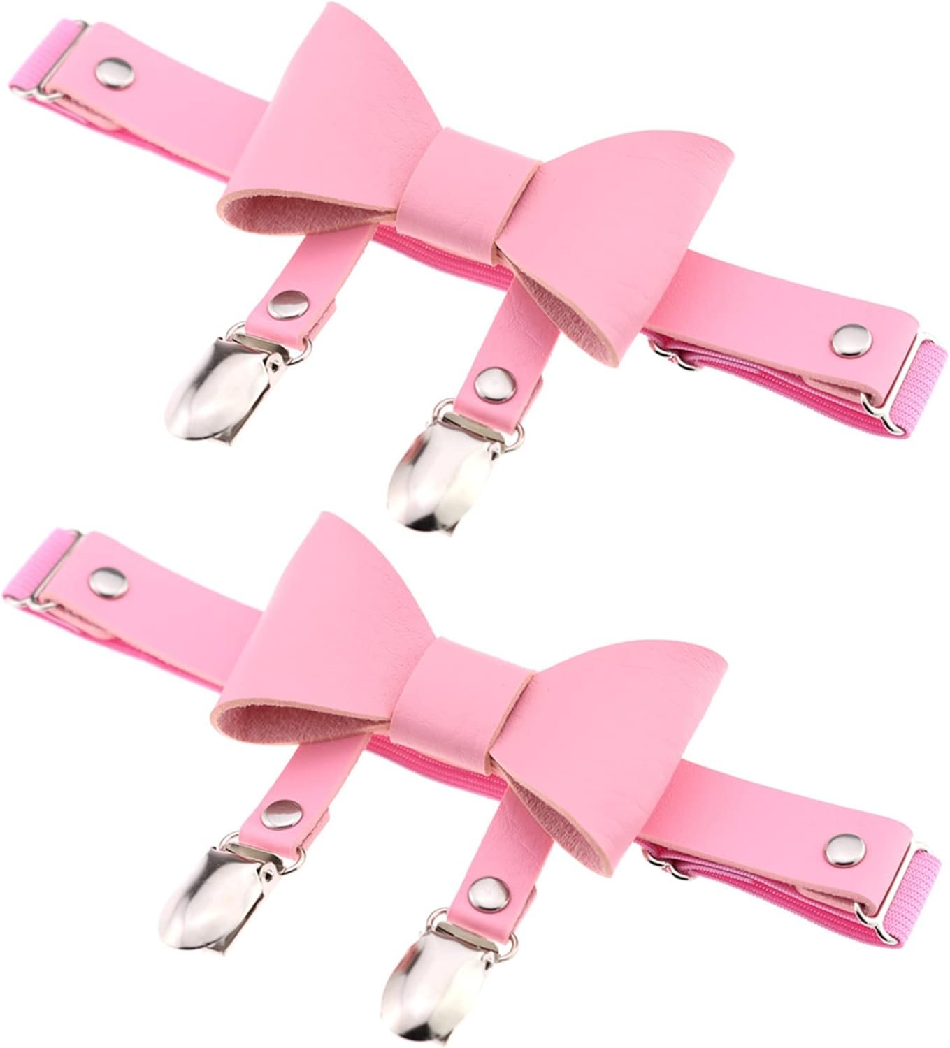 YunPeng Girls’s Butterfly Knot Garter Belt Adjustable Punk Gothic Leg Harness Garters Elastic Thigh Ring Garter 2PCS