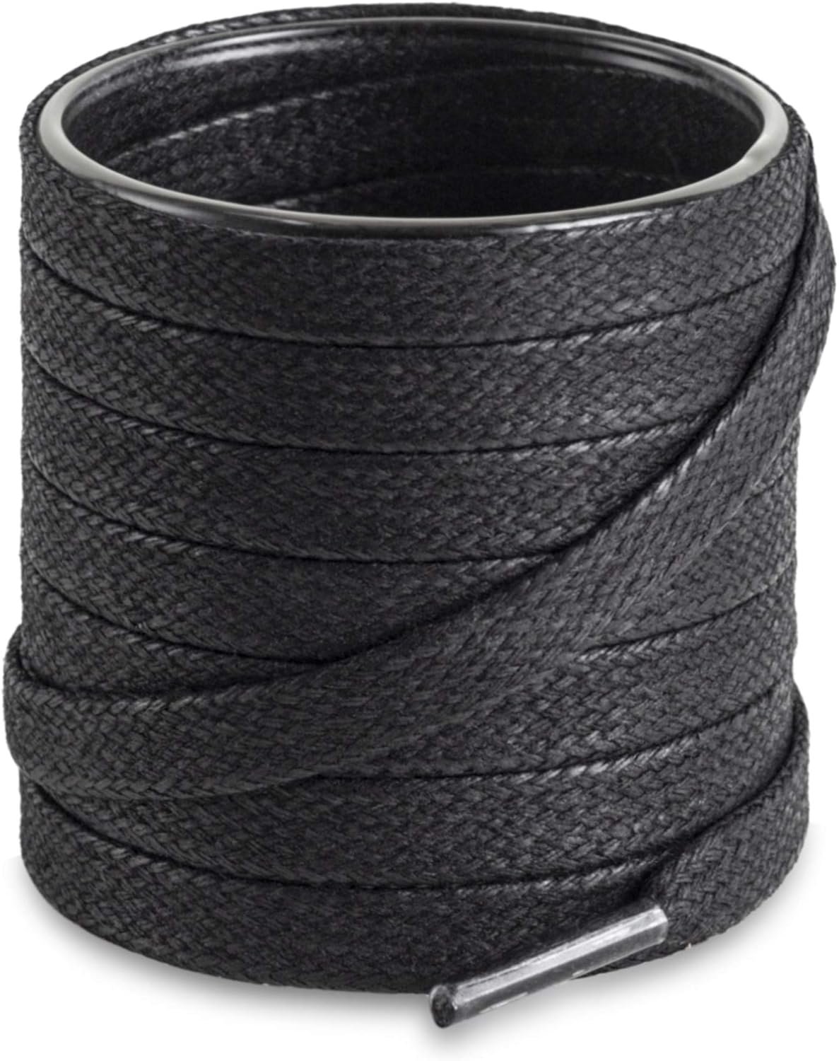Shoemate Flat Waxed Cotton Shoe Laces for Boots & Costume Footwear, Shoe Strings