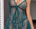 Pink Sheer Chemise and Thong Set for Wom...