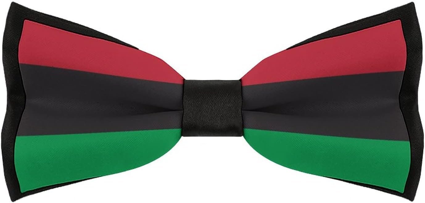 DZUAIKIT Flag Bow Ties for Males Traditional Bowtie with Adjustable Lace