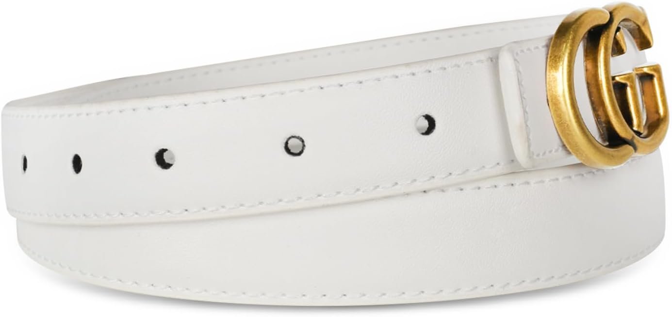 Girls’s Leather-based Belt with Buckle – Splendid for Clothes, Denims, and Coats