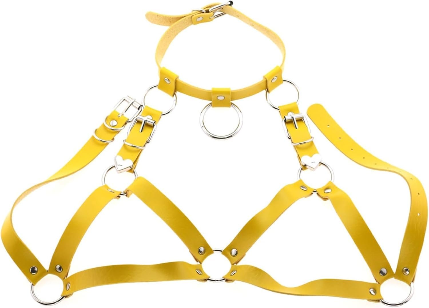 Punk Waist Belt Leather-based Harness Physique Bondage Chest Straps Black Rivet High Chest Straps BDSM Gothic Lingerie