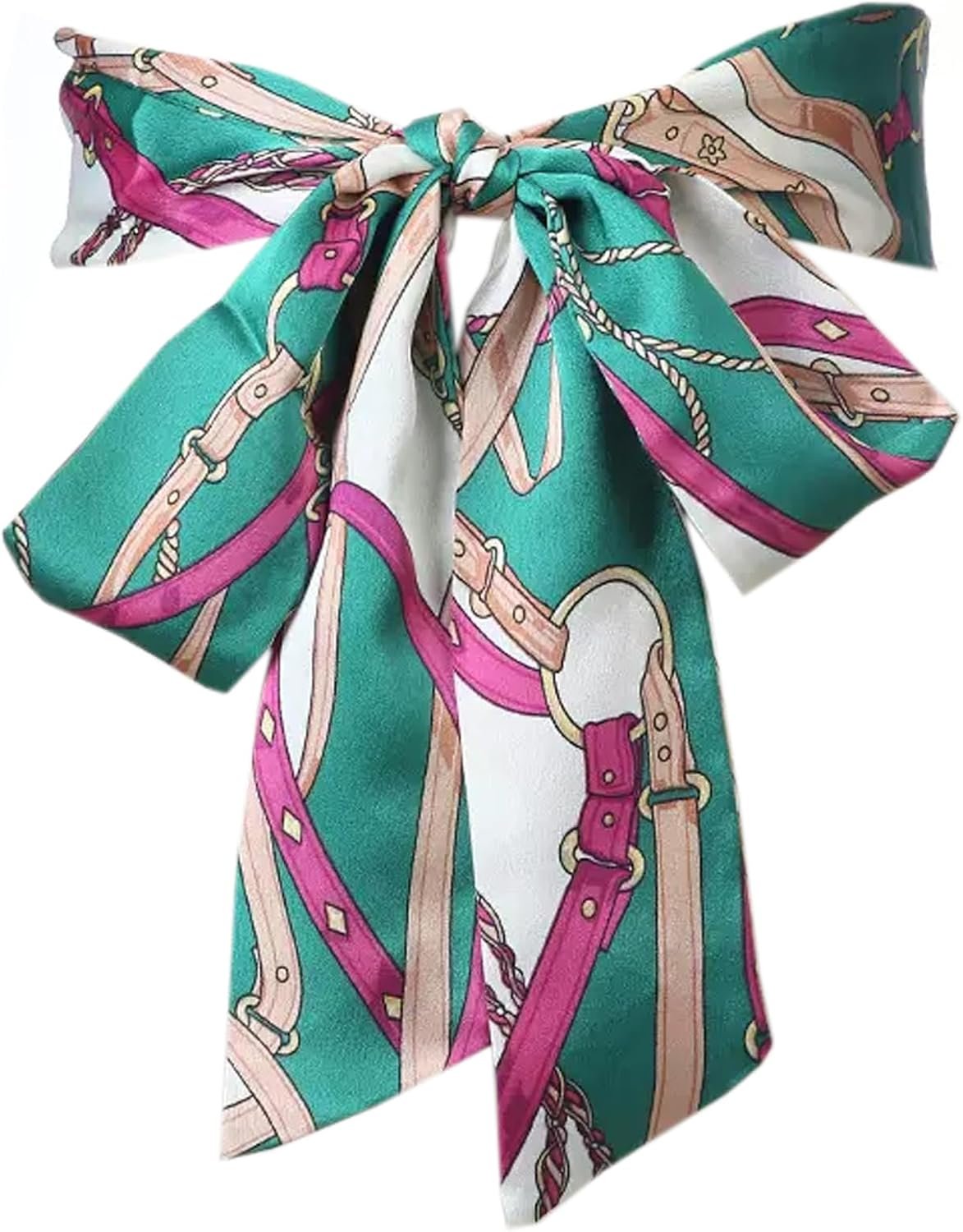 WENLOOY Girls Skinny Scarf Belt,Ribbon Scarf Lengthy Skinny Satin Belt Sash Necktie Neck Scarf Choker for Girls (A Belt-Inexperienced)