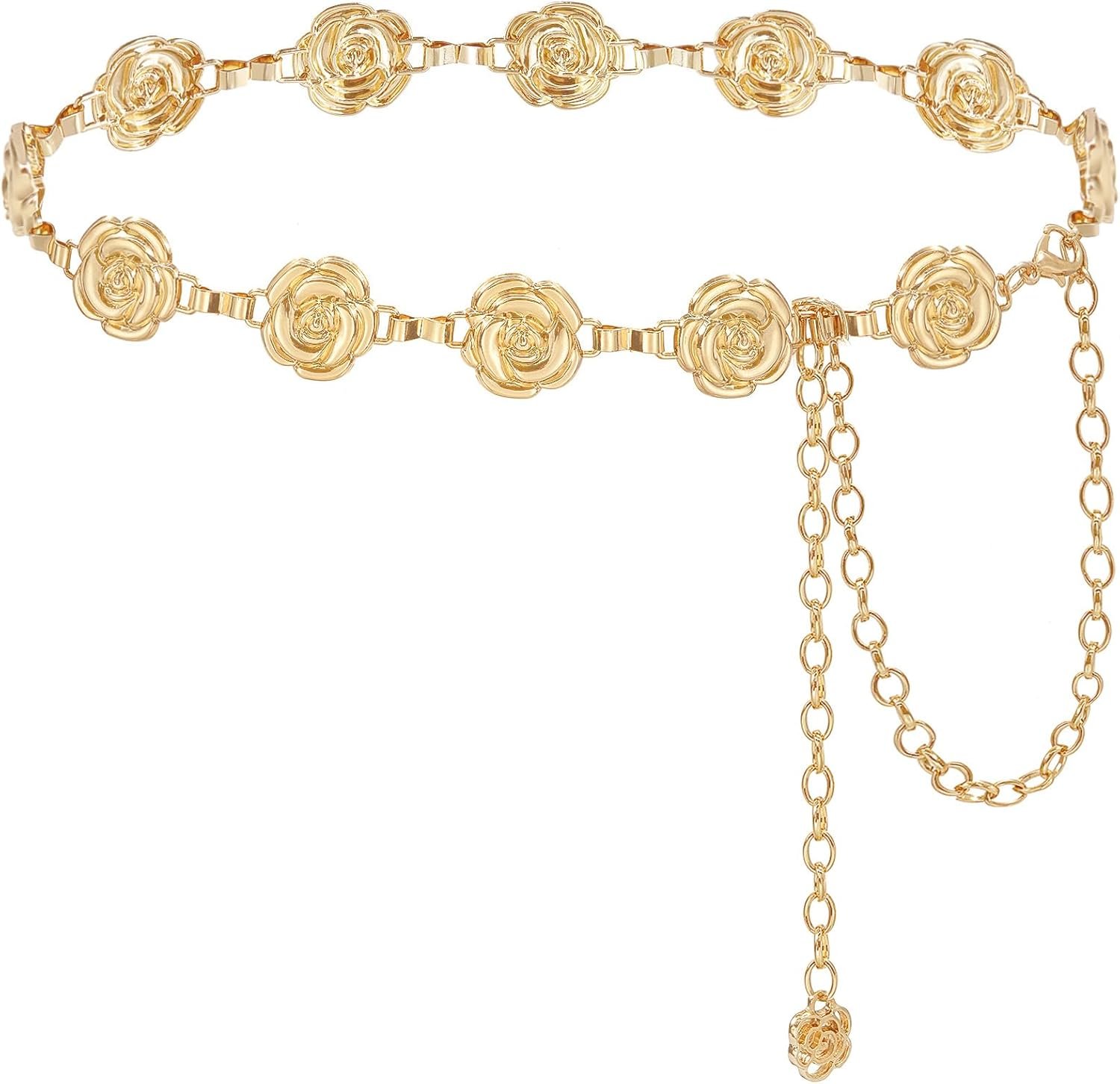 Glamorstar Hole Flower Belt for Girls Waist Chain Belts for Clothes