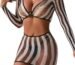 Dlovv & Fdesi Elegant Fishnet Babydoll L...