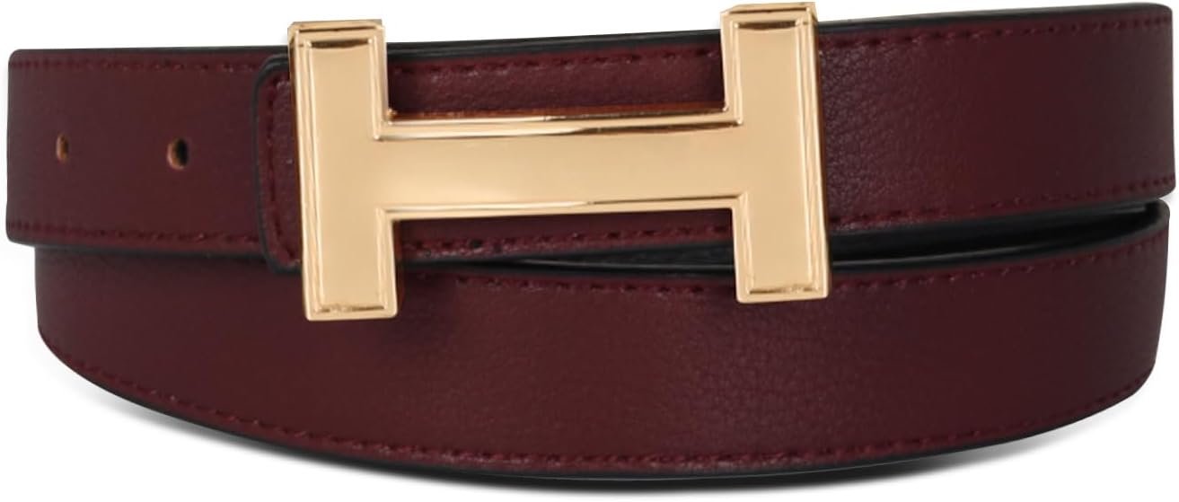 EXTREE Gold Buckle Belts for Girls, Trend Waist Band, Elegant Women’ Belt, Reward for Girls,Excellent for Clothes, Denims