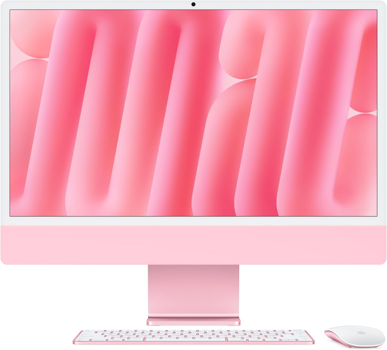 Apple 2024 iMac All-in-One Desktop Computer with M4 chip with 10-core CPU and 10-core GPU: Built for Apple Intelligence, 24-inch Retina Display, 16GB Unified Memory, 256GB SSD Storage; Pink
